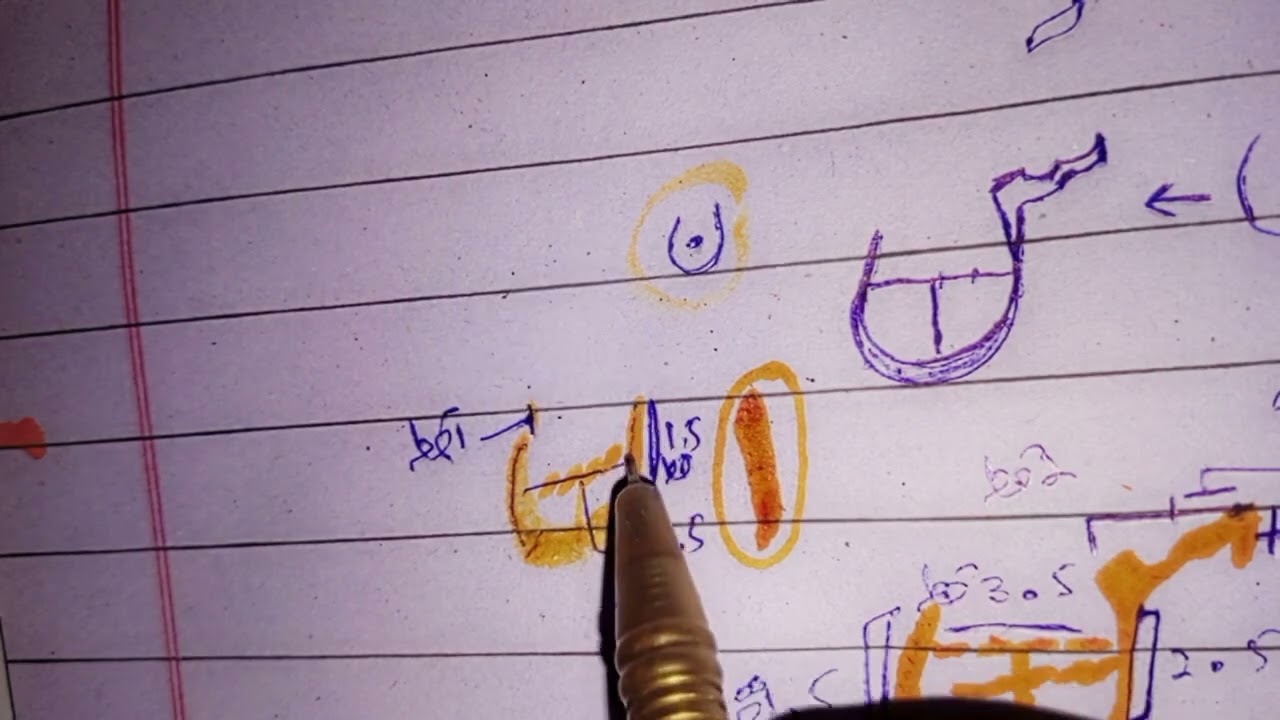 How to Write ن & ں in Urdu Calligraphy | Beautiful Urdu Calligraphy Tutorial ✍️#viral 