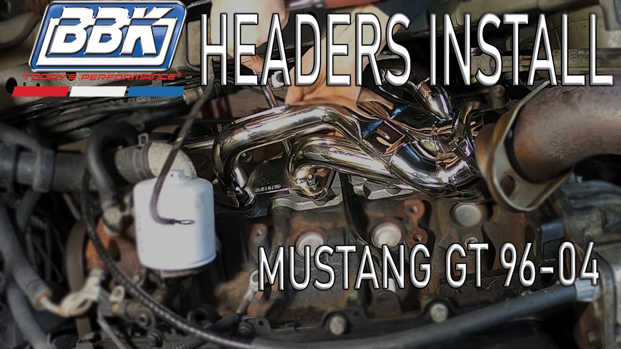 Установка коротких коллекторов Mustang GT BBK (96-04)