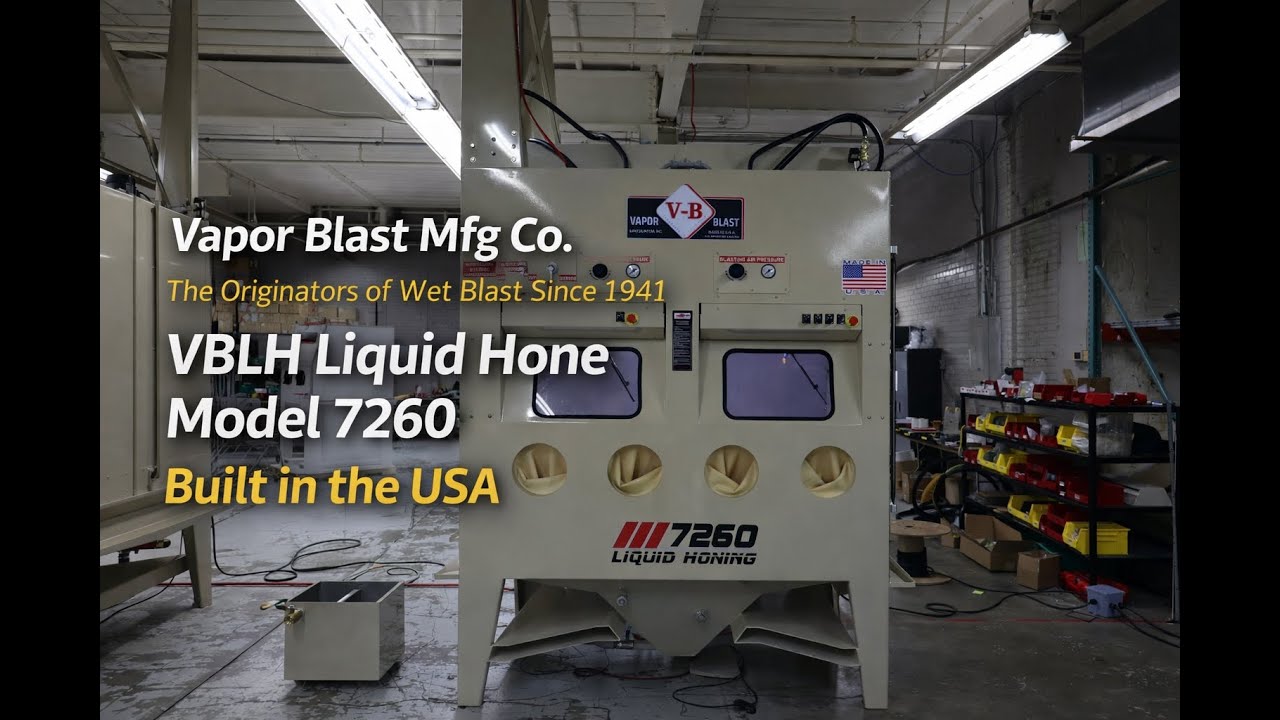 Vapor Blast Mfg Co. Модель: VBLH7260 - Технология парового хонингования