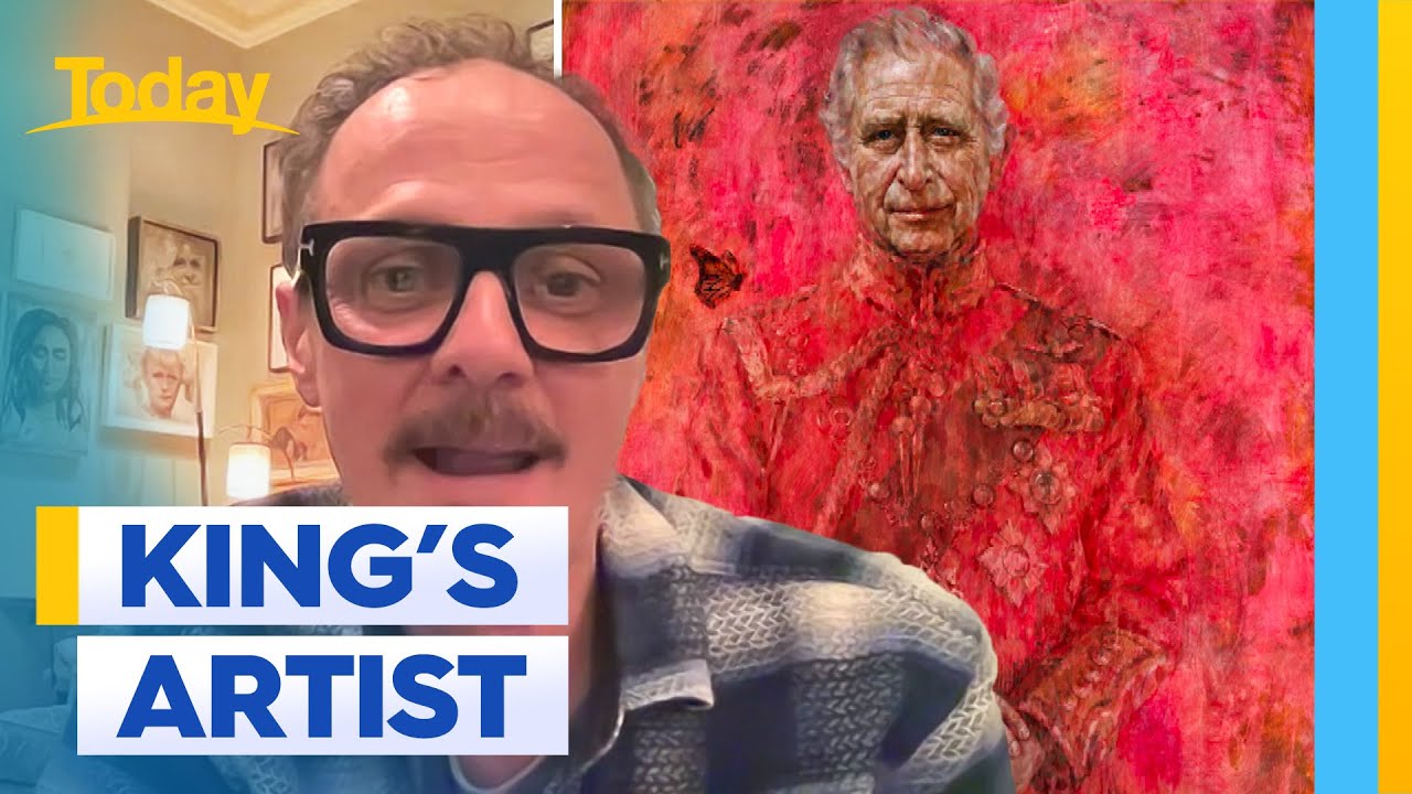 Artist 'didn't set out' to paint King Charles like a Star Wars character | Today Show Australia