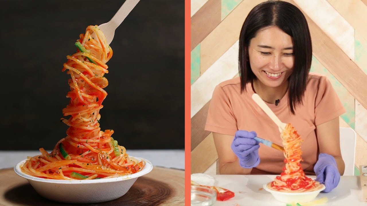 Professional Chef Make A DIY Fake Noodles Sample