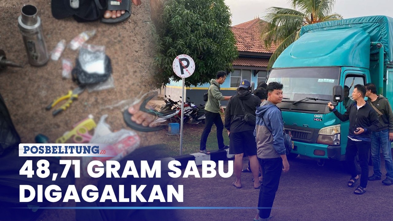 Polres Belitung Gagalkan Pengiriman 48,71 Gram Sabu, Libatkan Unit Tipidter dan Satres Narkoba