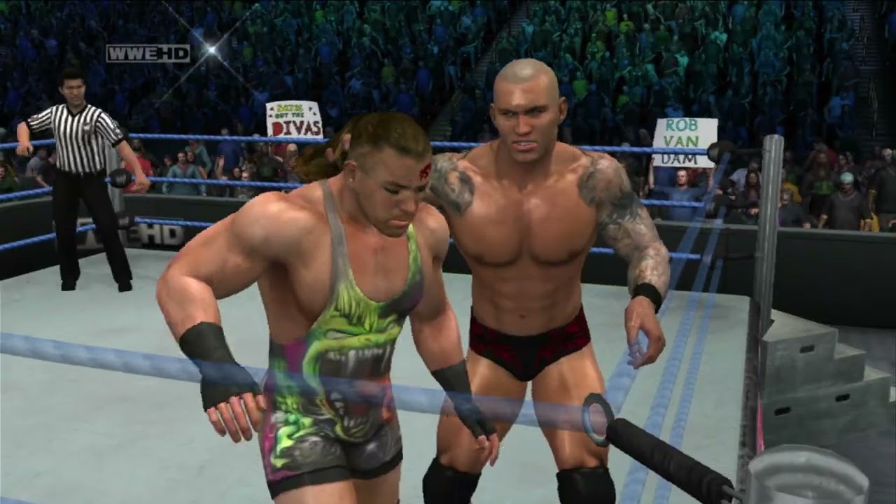 WWE Smackdown vs Raw 2011 - PS3 Gameplay - Randy Orton vs Rob Van Dam