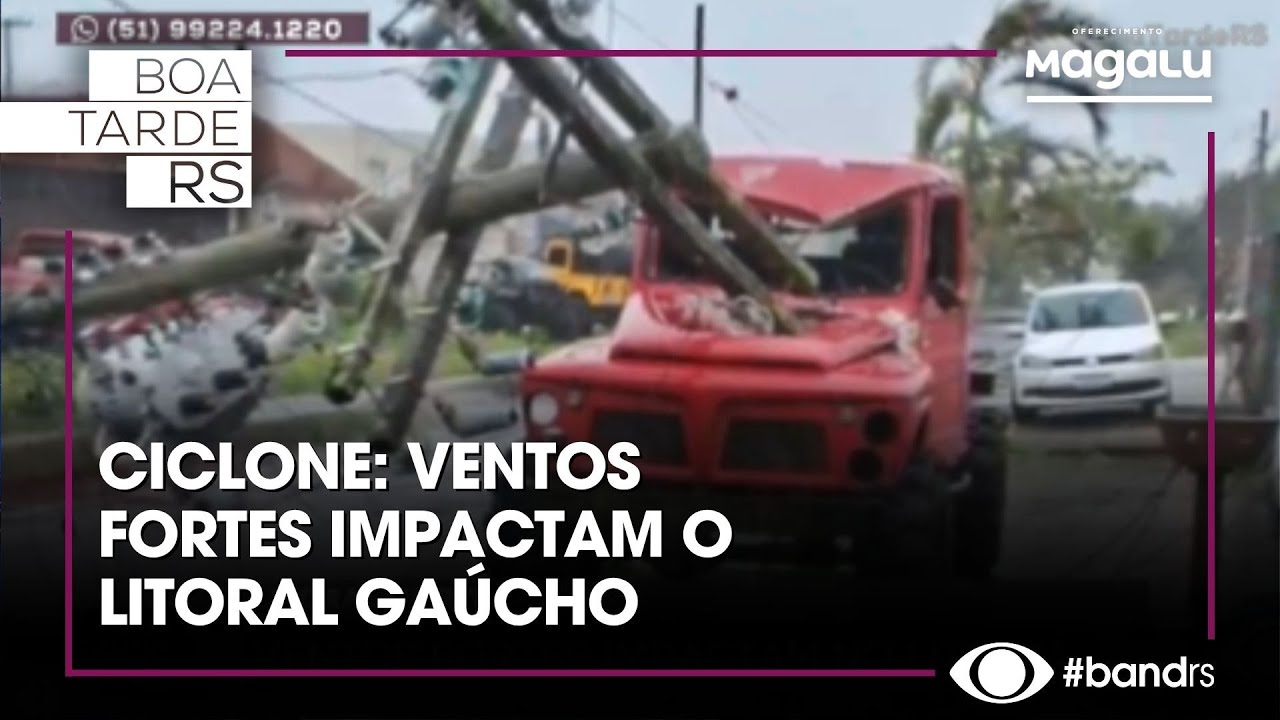 CICLONE: Ventos fortes impactam o litoral gaúcho