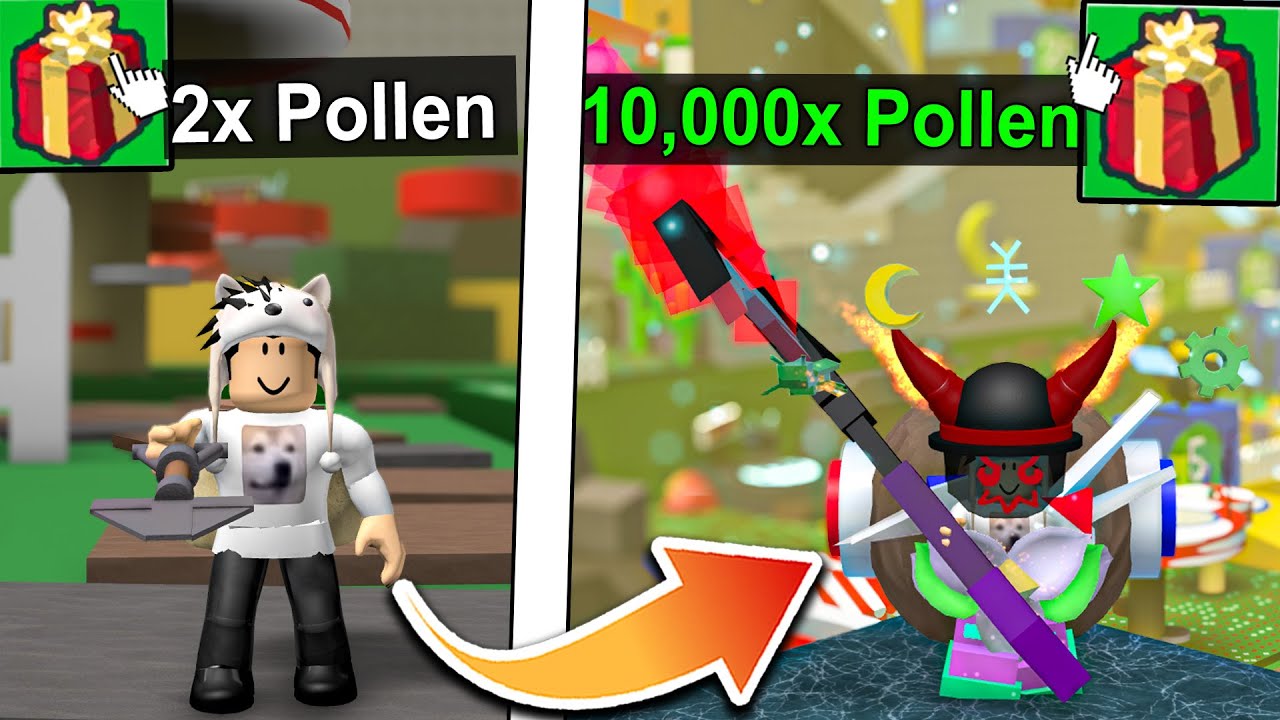 Bee Swarm Simulator, But Every +5 Minutes My Pollen Doubles!