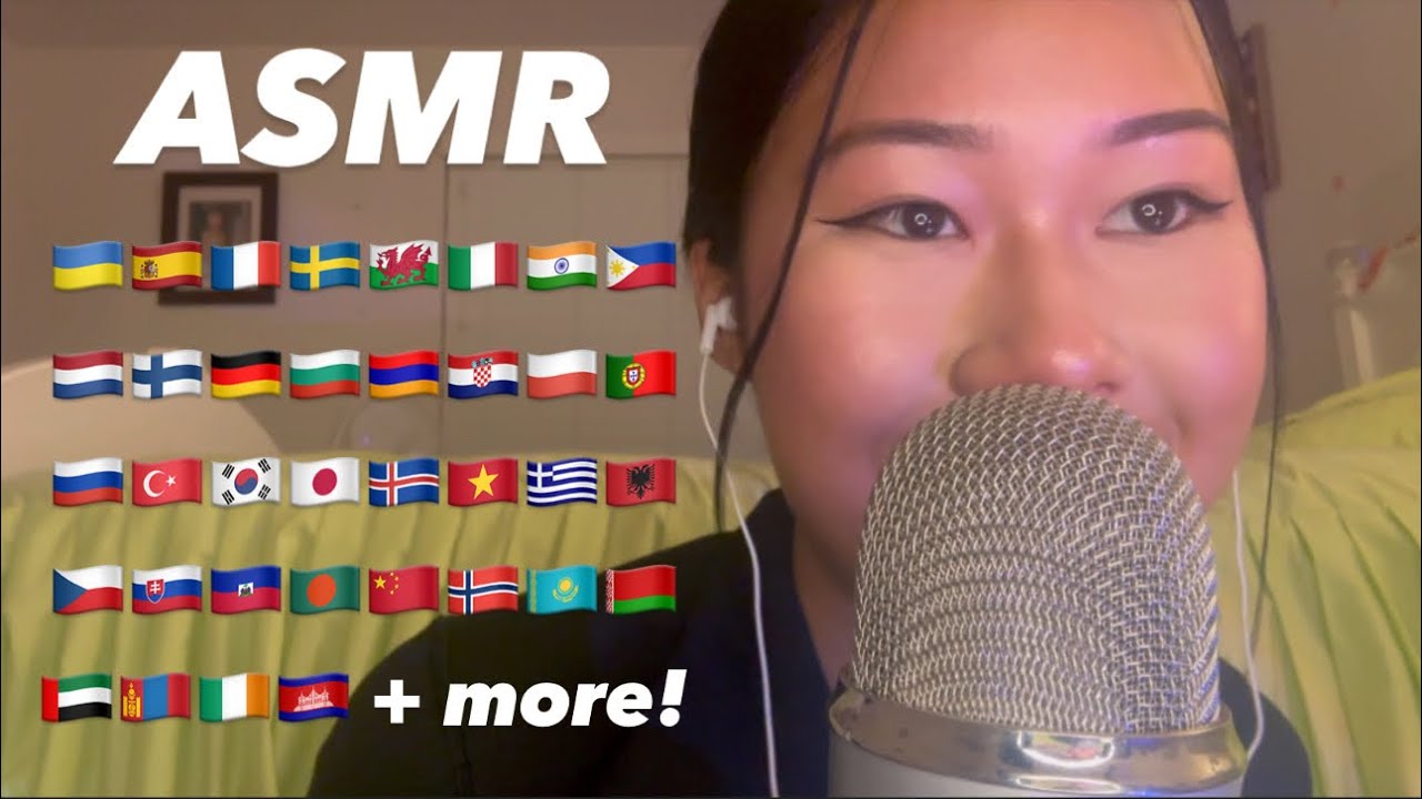 asmr - trigger words in 38 languages! 🌎 // ft. Dossier