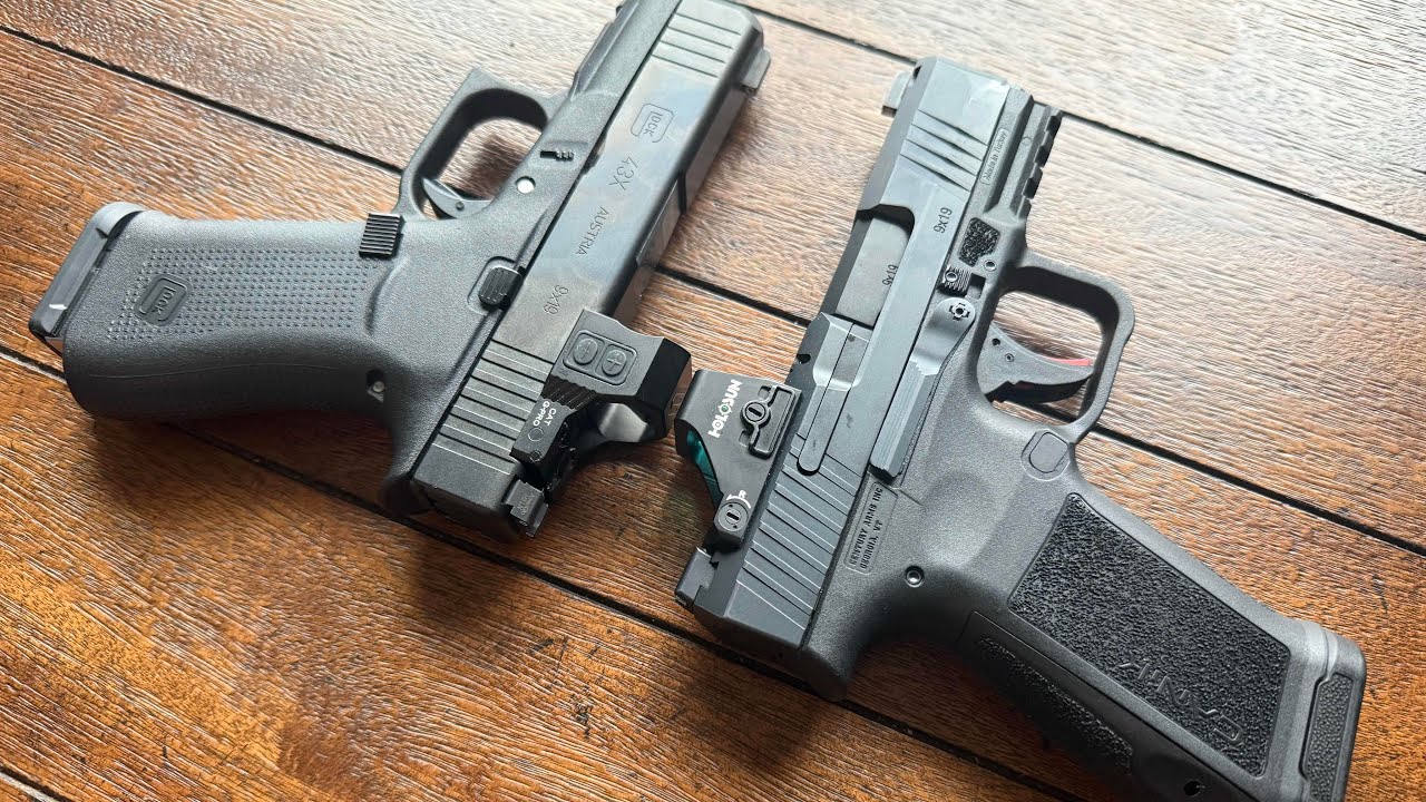 Canik MC9L против Glock 43x MOS | Размеры и характеристики