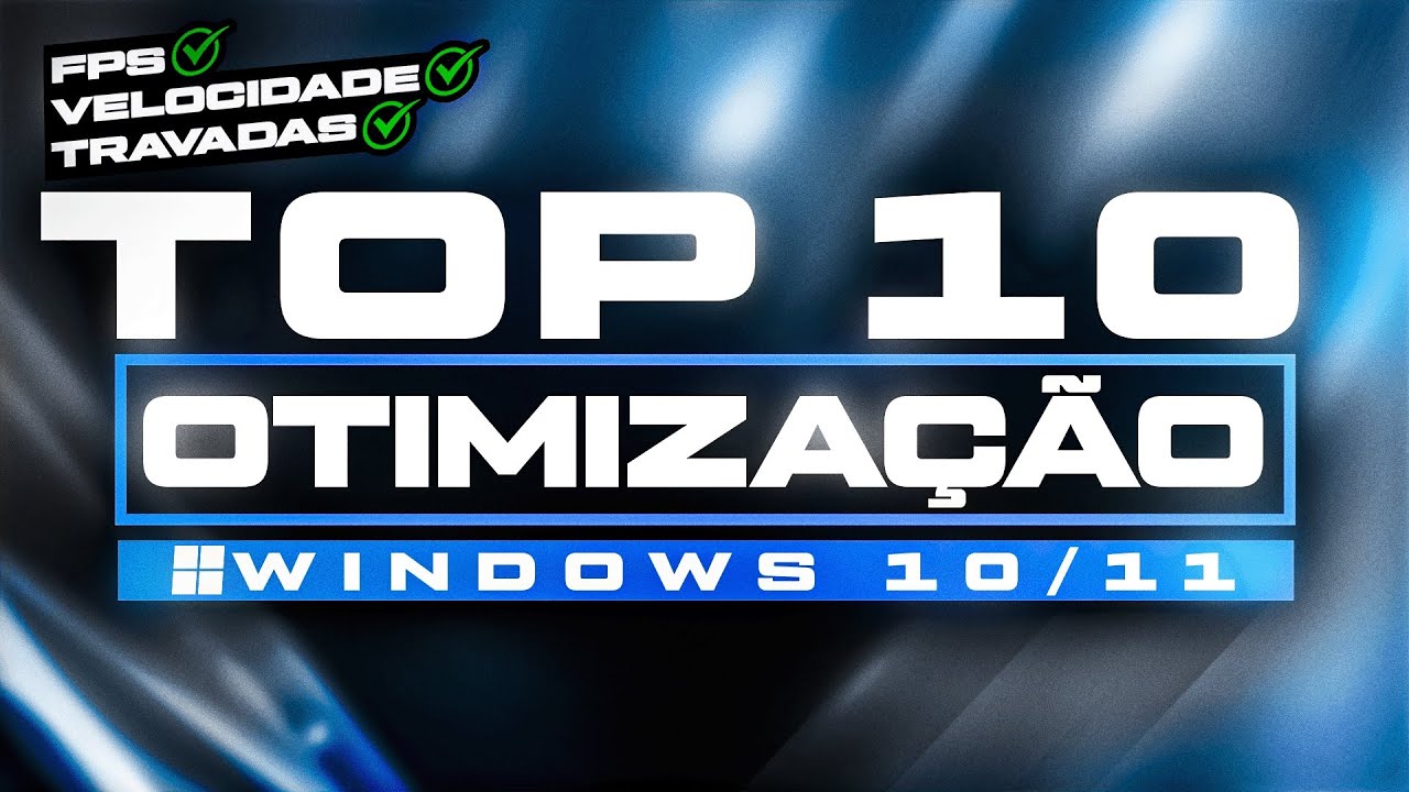TOP10 MELHORES OTIMIZAÇÕES DE WINDOWS 10 E 11 PARA TER MAIS FPS NOS JOGOS E PC WINDOWS MAIS RÁPIDO !