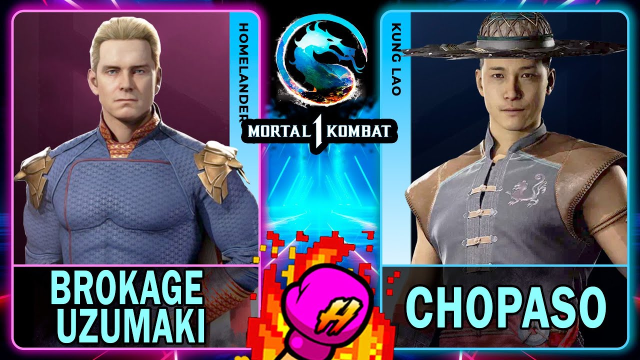 MK1 Brokage Uzumaki (HOMELANDER) VS ChopasoFGC (KUNG LAO)🥊Mortal Kombat 1🥊4K 60ᶠᵖˢ