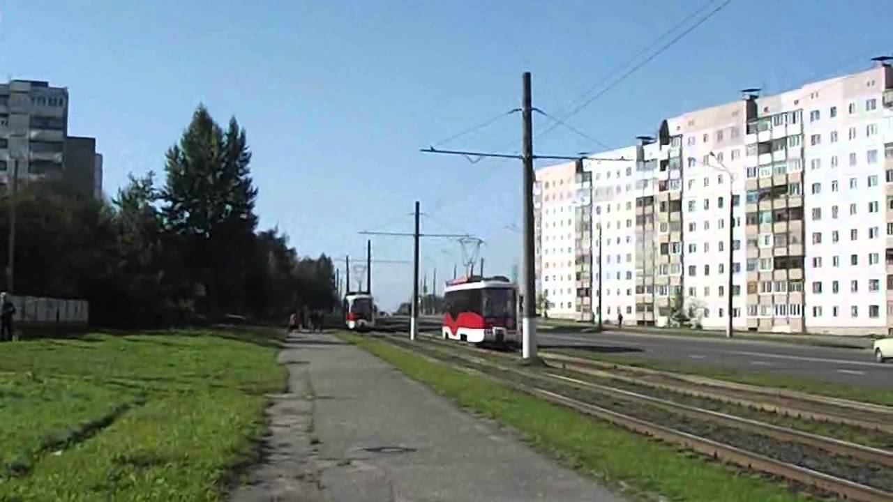 Современный трамвай Витебска. Август 2012.