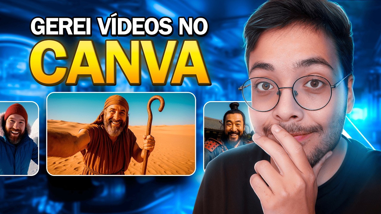 Essa IA do Canva CRIA VÍDEOS melhores que o VEO3 (Testei Tudo!)