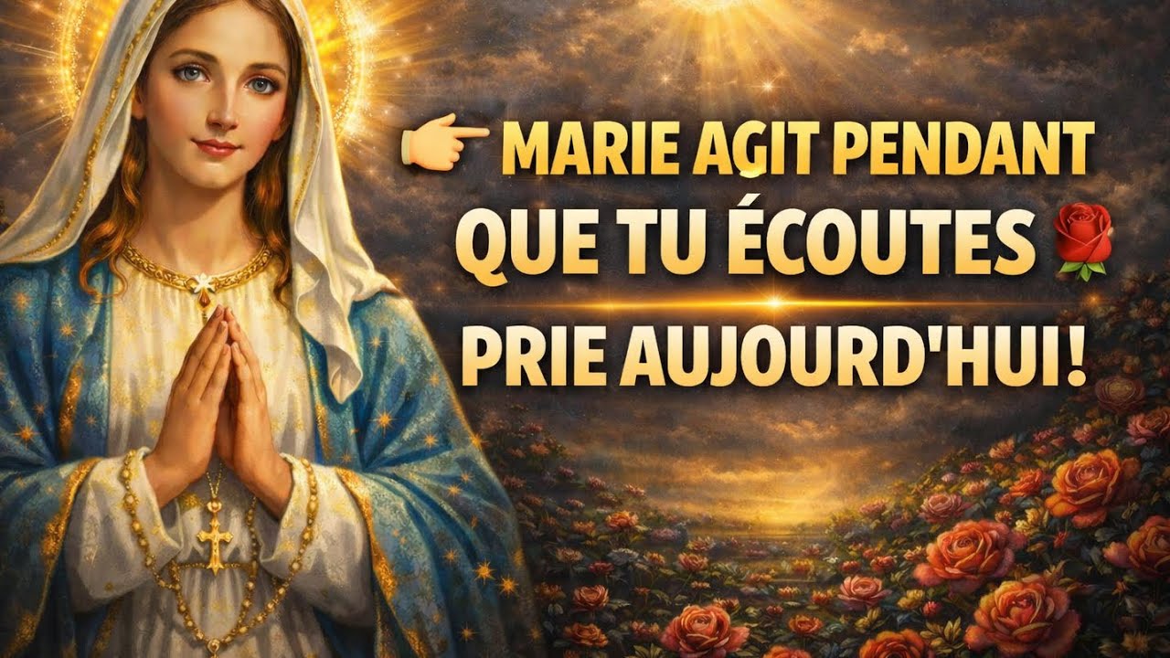 MARIE EXAUCE MOI 🙏 Cette Prière Agit Pendant Que TU L’ÉCOUTES ! Reçois Un MIRACLE INSTANTANÉ 💫