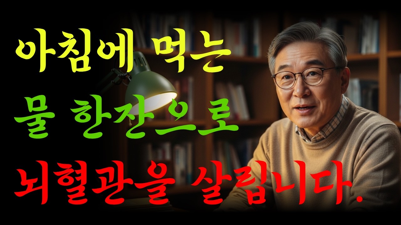 아침에 물 안 마시면 뇌혈관이 막힐 수 있습니다