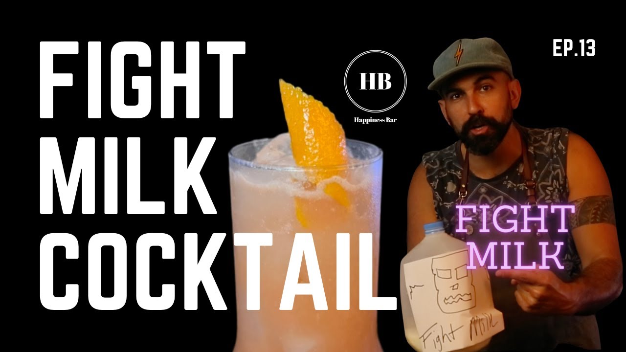 Suck Down this Fight Milk Cocktail! A Summer Tiki Craft Cocktail!