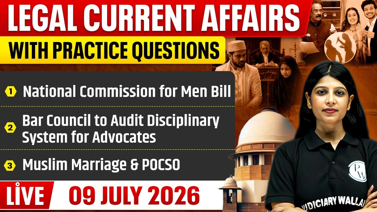 Legal Current Affairs Today | 9 July 2026 | Top Legal News | Judiciary/APO/APP |Judiciary By PW