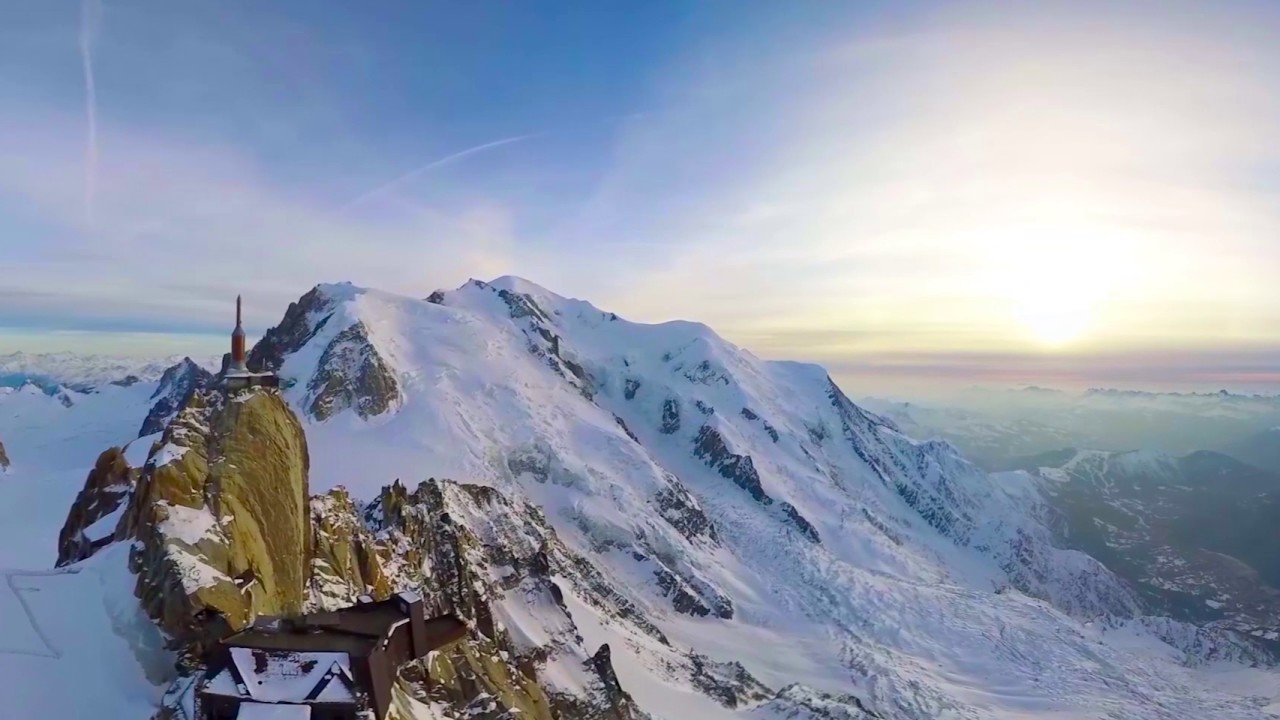 Vidéo 360° survol Mont Blanc