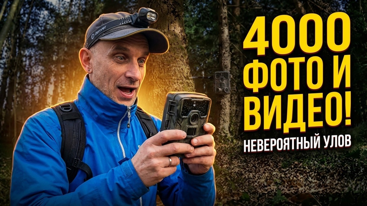 Установил в лесу ФОТОЛОВУШКУ и она сняла 4000 ВИДЕО и ФОТО за неделю! Посмотрите! Это невероятно!