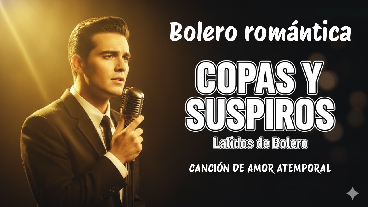 COPAS Y SUSPIROS, Bolero Romántico de Desamor, Voz Masculina, Latidos de Bolero