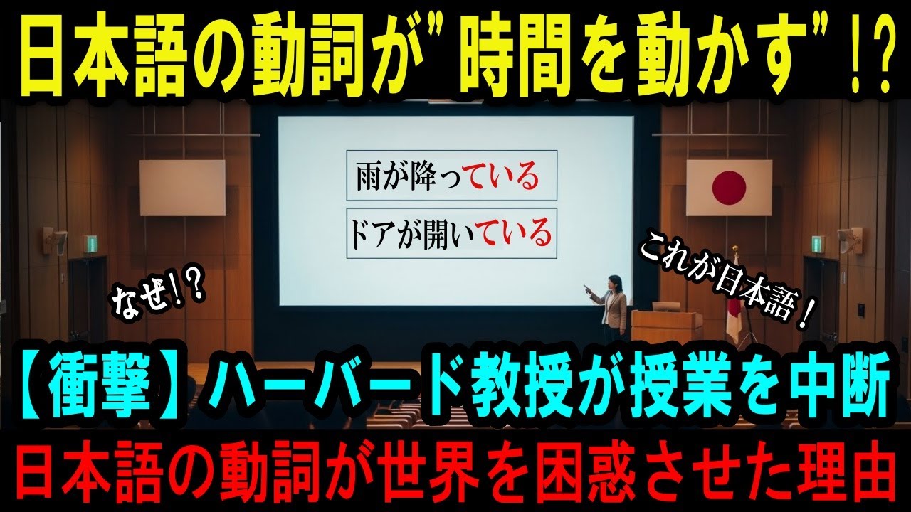 【衝撃】ハーバード大教授が授業を中断「日本人は時間を