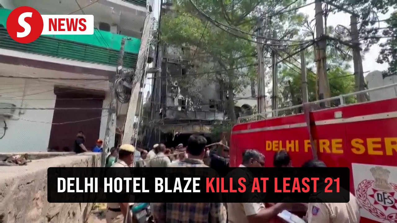 Fire sweeps through New Delhi building, killing at least 21 people