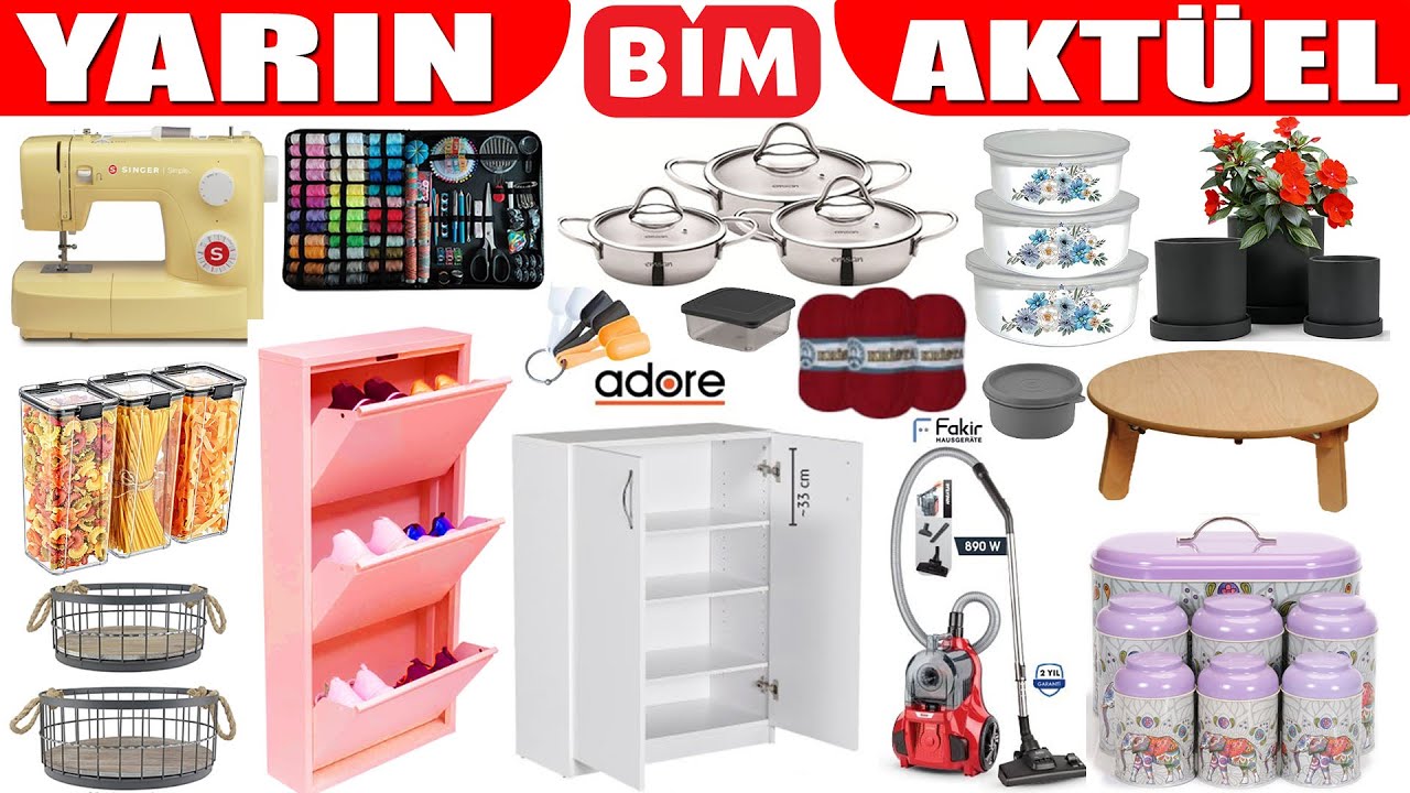 BİM 7 MART 2026 | ÇİÇEKLİ SAKSILIK | BİM BU HAFTA MOBİLYA AYAKKABILIK BİM DİKİŞ MAKİNESİ AKTÜEL
