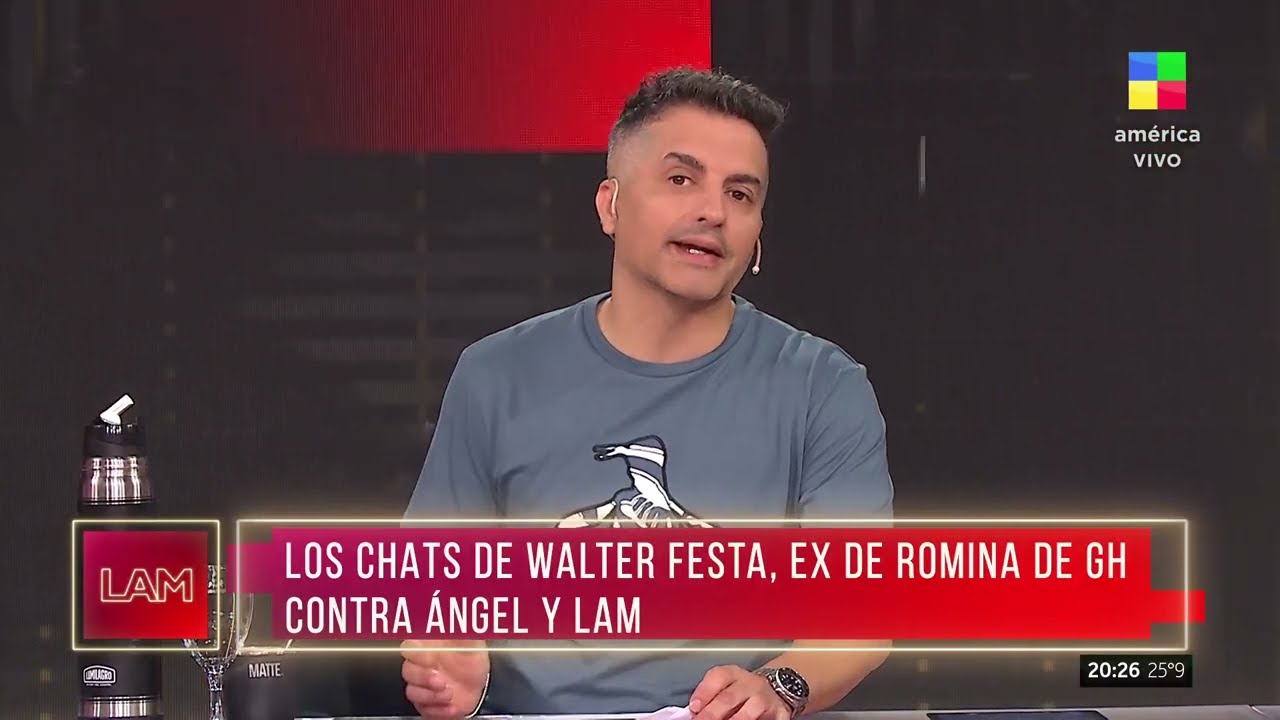 📱 Los chats de Walter Festa, el ex de Romina de GH, contra Ángel de Brito y #LAM 😱