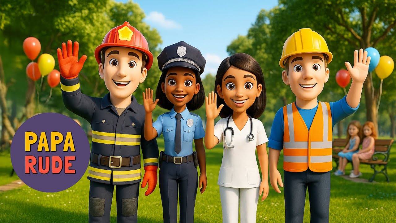 👩&zwj;🚒👮&zwj;♂️ &Icirc;nvățăm Profesiile Prin C&acirc;ntec &ndash; Meserii Pe &Icirc;nțelesul Copiilor 🎶 | Paparude