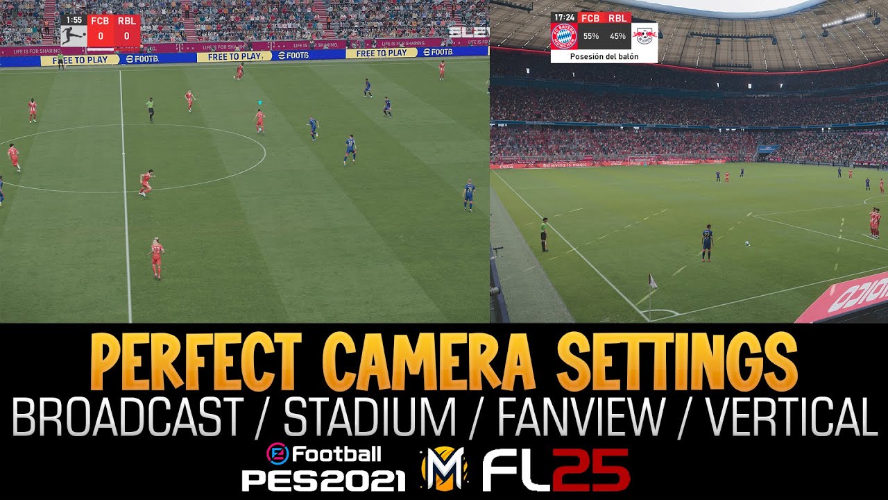 MOD de CÁMARA REALISTA (CONFIGURACIÓN) ➠ PES 2021 & FOOTBALL LIFE 25