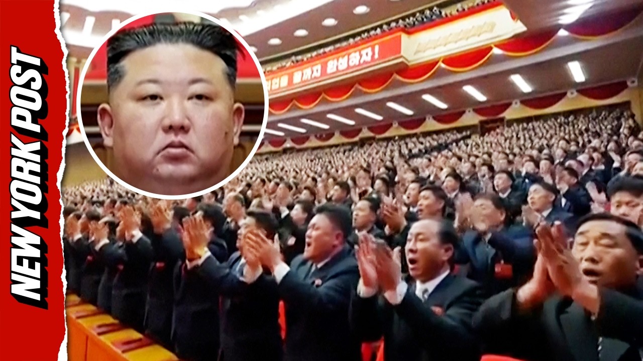 Kim Jong Un Greeted With Synchronized Applause As He Opens The Ninth Party Congress