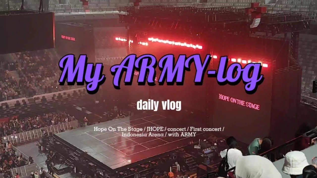VLOG | a Day in My Life as BTS ARMY | HOPE ON THE STAGE, JHOPE, first concert, in Jakarta