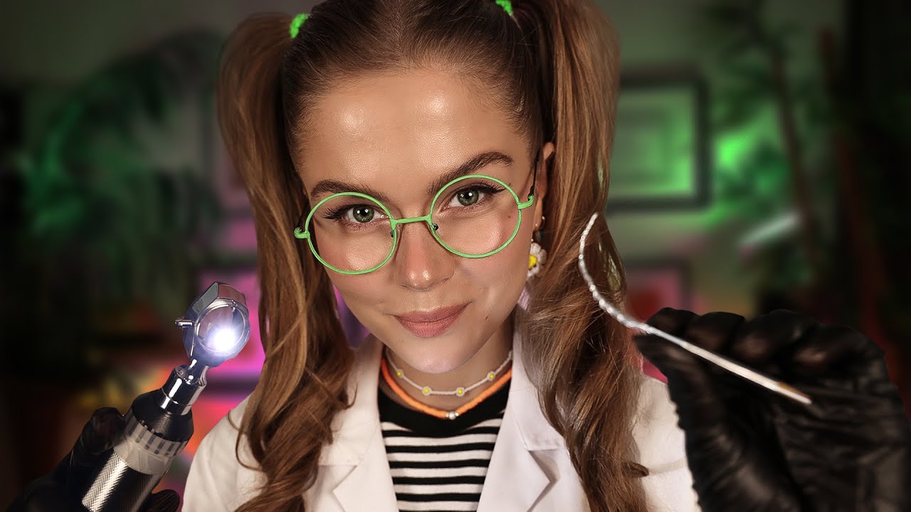Fast ASMR Psycho Doctor Patching Your Wound & Checking Your Eyes. You're The 