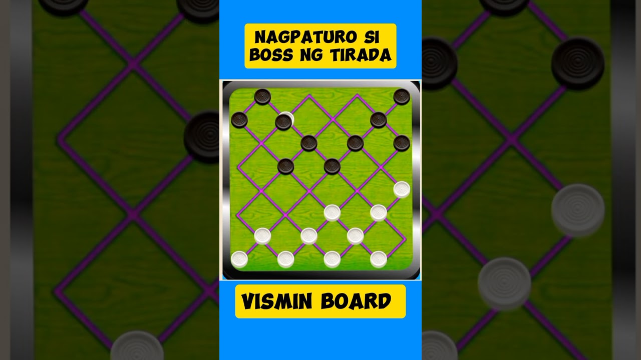 May nag paturo ng tirada sa LARONG DAMA (VISMIN BOARD DEMONSTRATION)