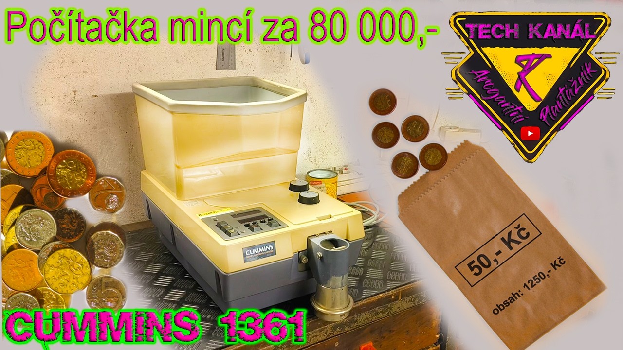 💰Bankovní počítačka a třídička mincí Cummins 🪙