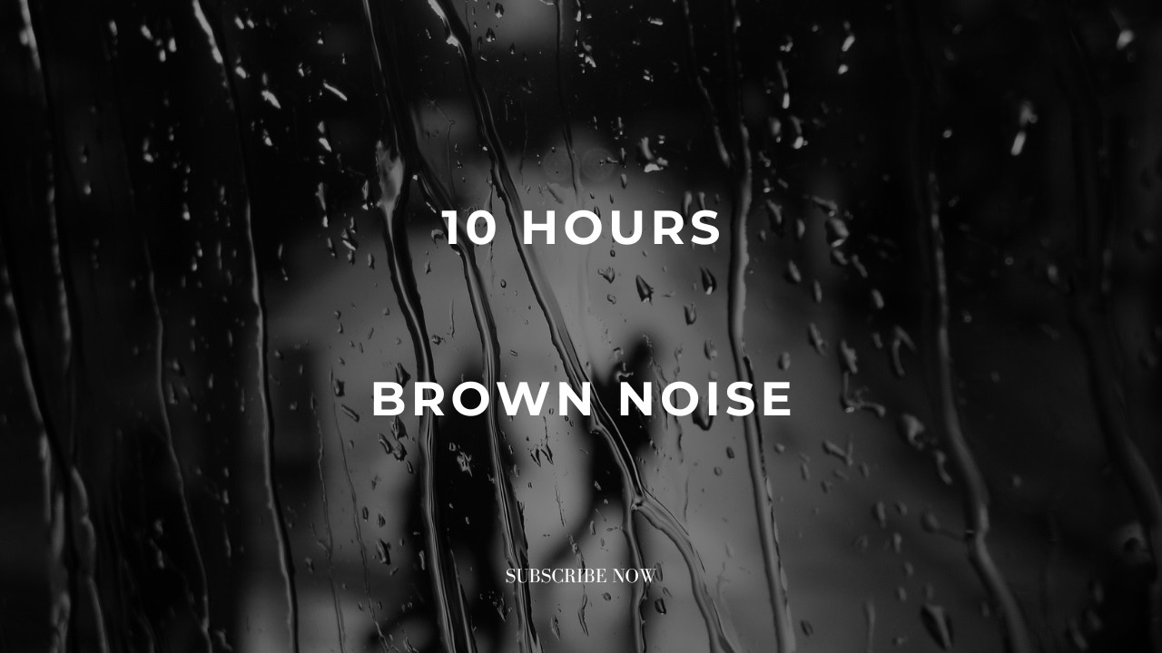 10 Hours Deep Brown Noise for Sleep 🌙 Dark Screen | Block Noise, Relax & Focus