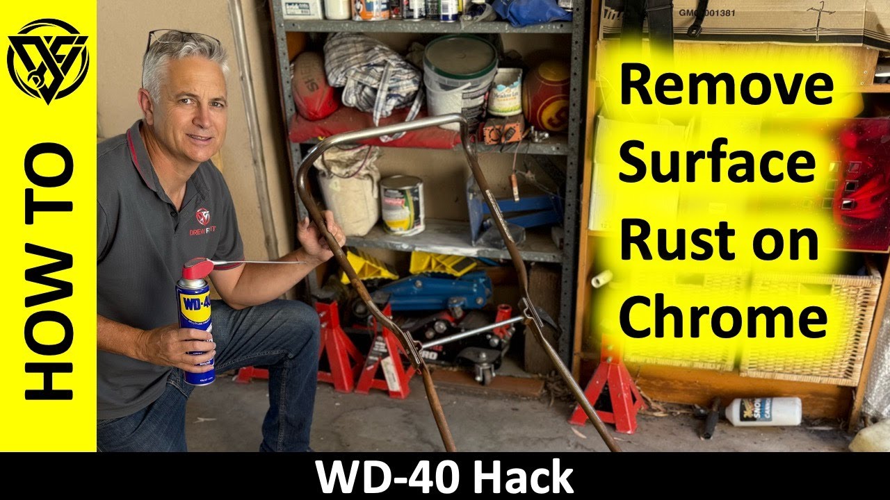 WD40 Hack to Remove Surface Rust from Chrome!  Does it really work?