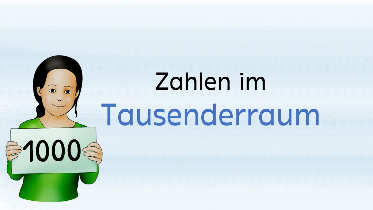 Zahlen im Tausenderraum benennen (Lernvideo, Mathe, Grundschule)