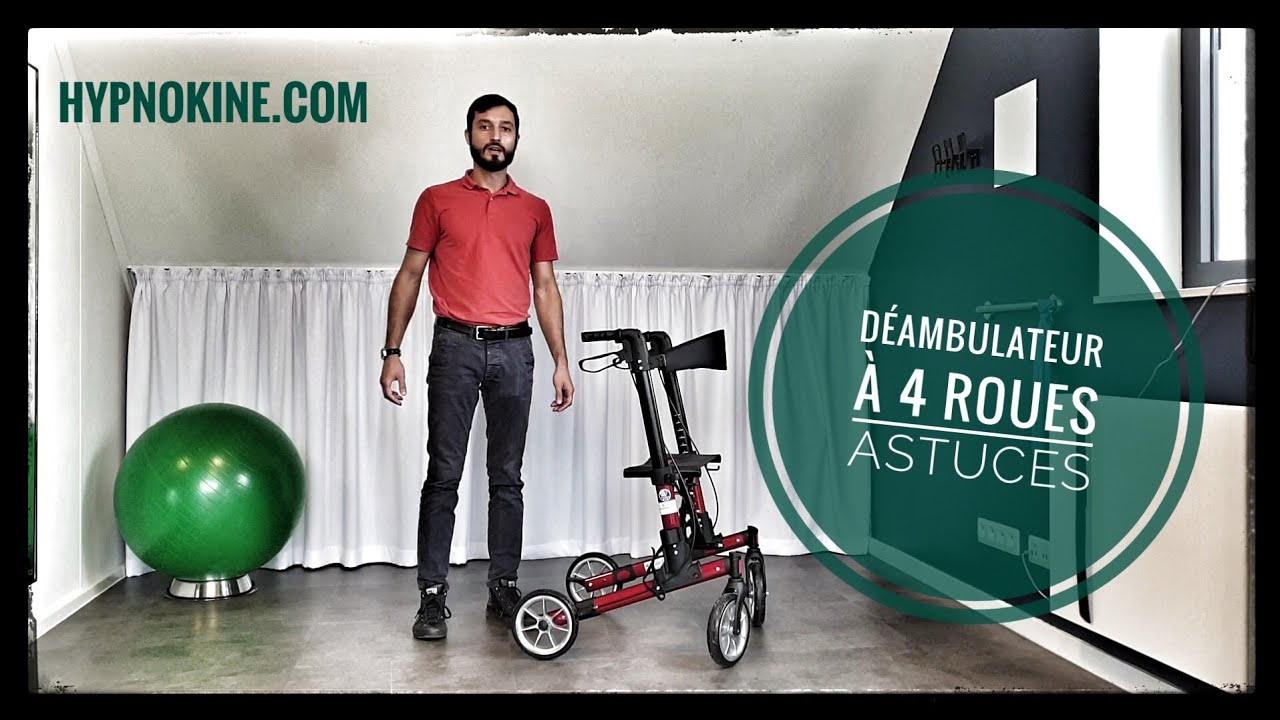 Utilisation d'un déambulateur 4 roues
