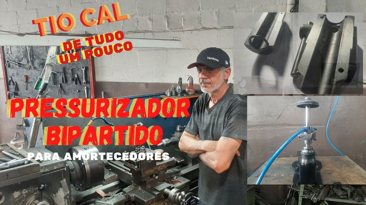 FERRAMENTA BIPARTIDA PARA PRESSURIZAR AMORTECEDORES.