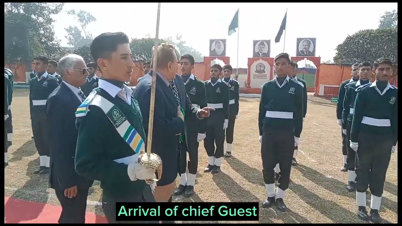 Arrival of Chief Guest   Aligarh Public School Manga, Lahore