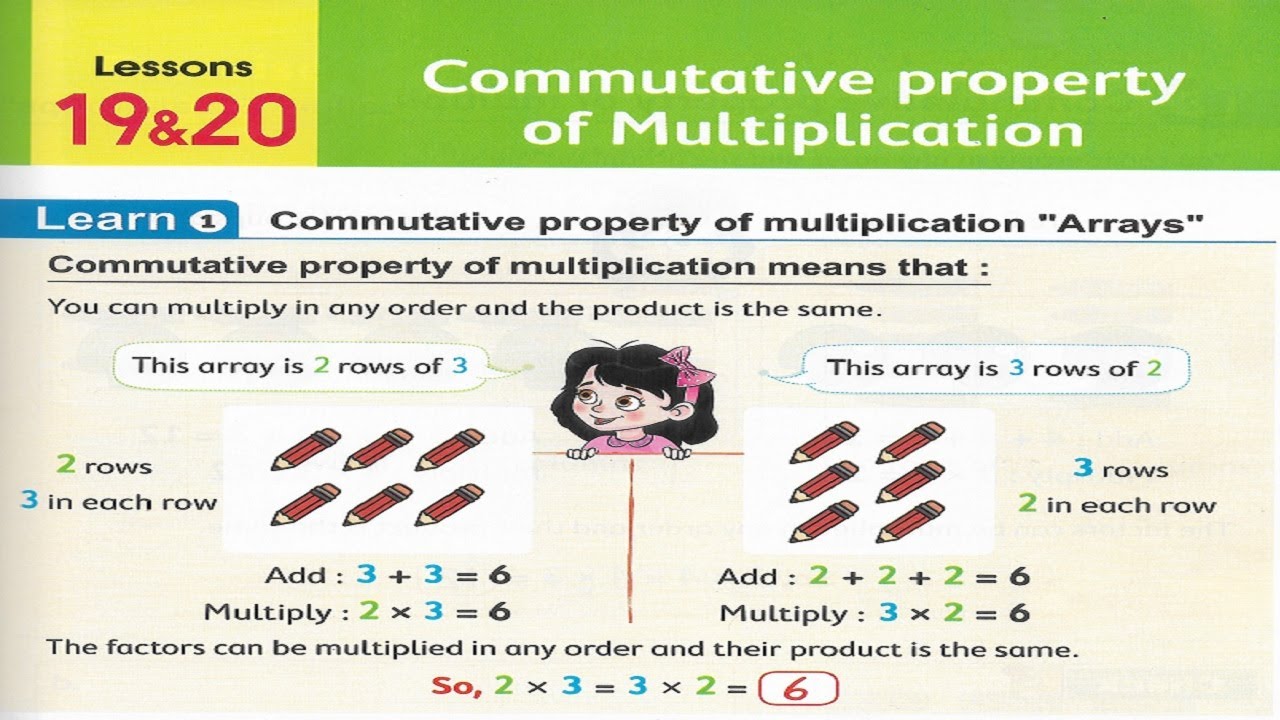 Primary 3 \ grade 3- 1st term  19-20- Multiplication in any order. 2021 شرح ماث ثالثه إبتدائى لغات