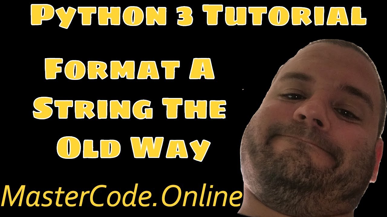 How To Format A String The Old Way in Python 3