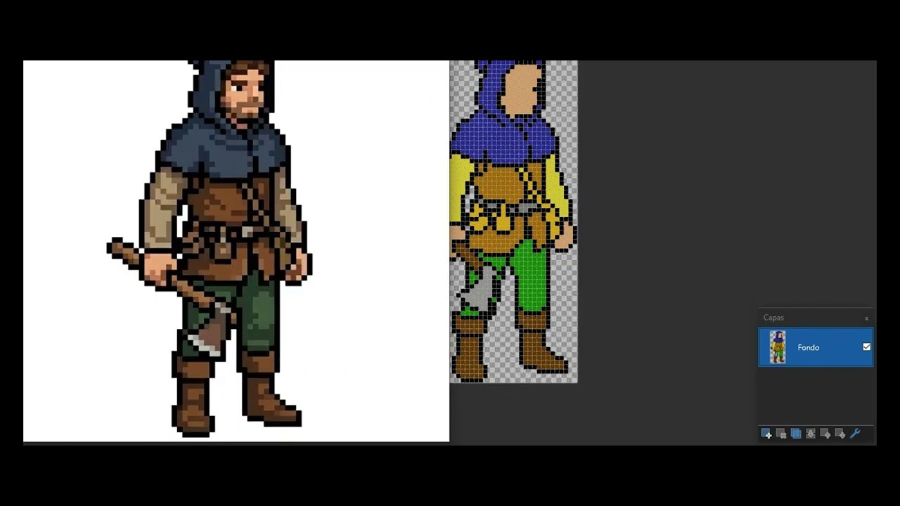 Creando personaje para un videojuego hecho con IA. RTS