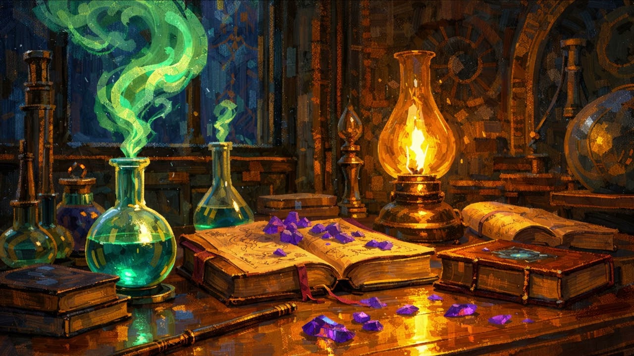 Twilight Apothecary   Bubbling Herbs   Victorian Violin   Mysterious Scholarly Peace for Reading