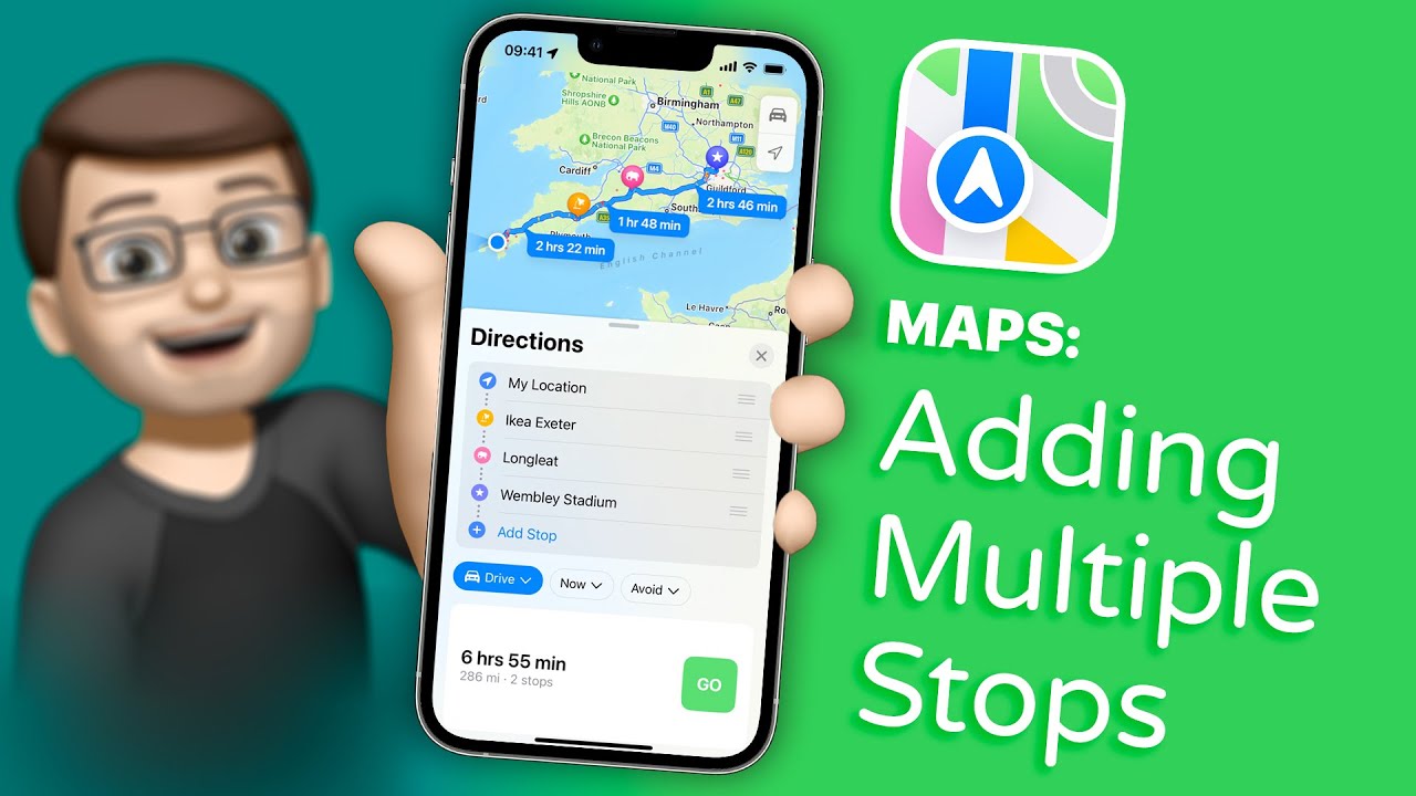 Creating Multi-Stop Routes in Maps ⭐ iOS 16 Tips