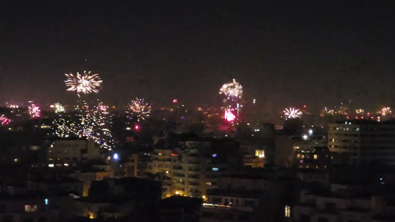 Bucharest New Year fireworks 2
