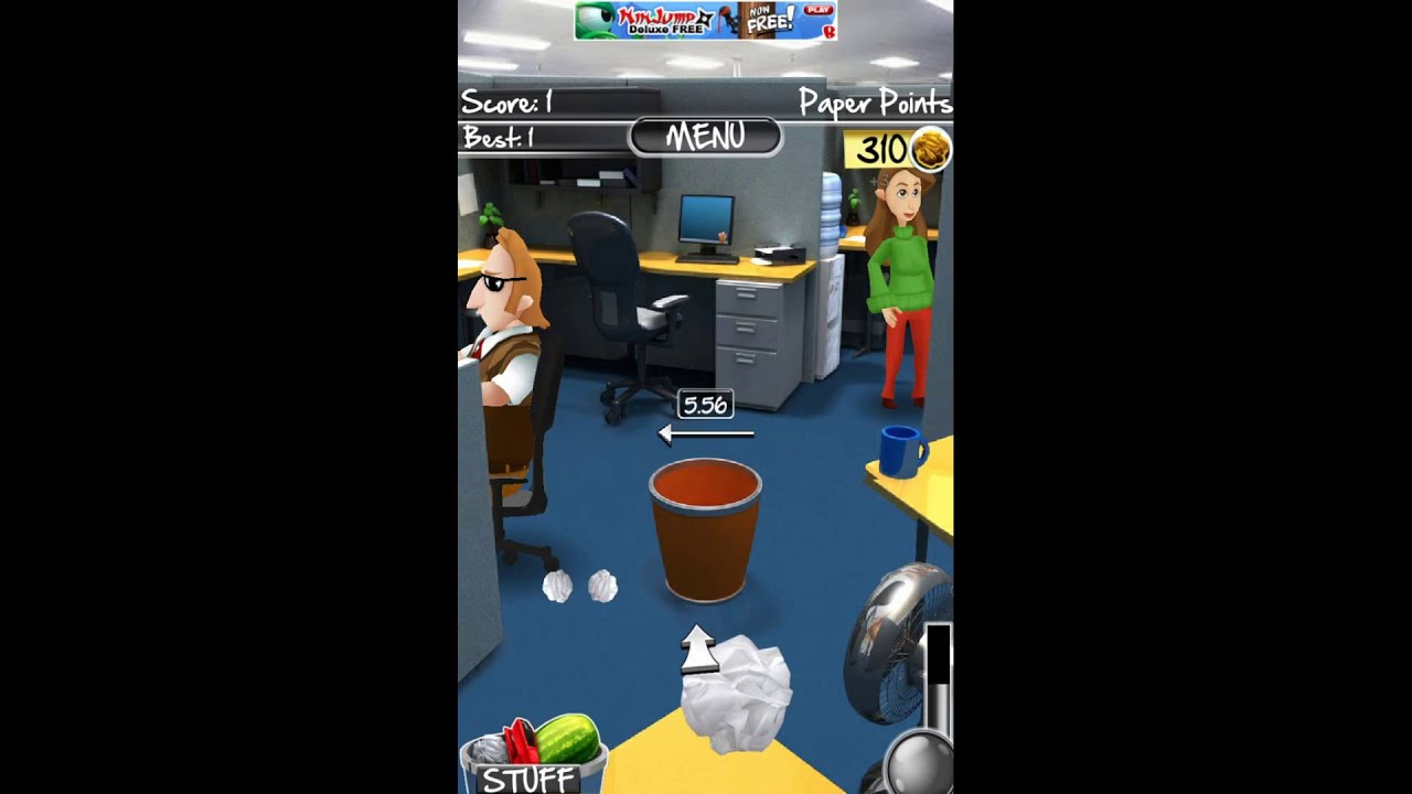 Paper toss 2.0 Roberts gameplay
