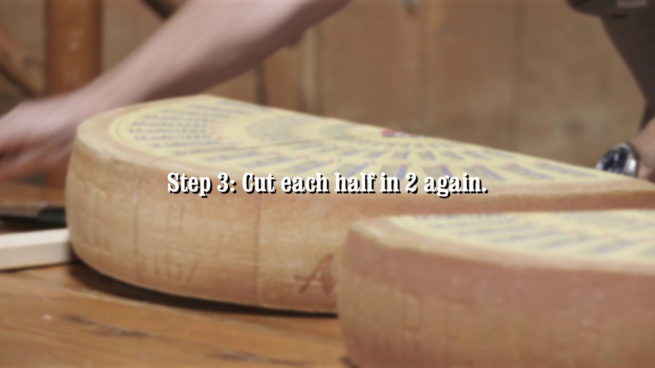 How to cut a wheel of Gruyère AOP