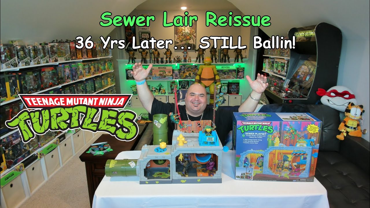 Playmates TMNT Classic Sewer Lair Playset Review!