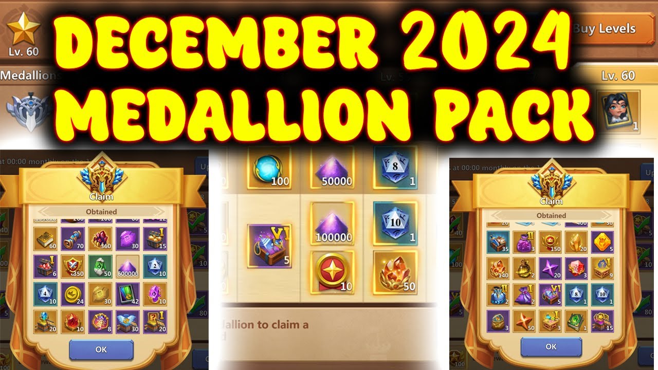 DECEMBER 2024 MEDALLION PACK | CASTLE CLASH
