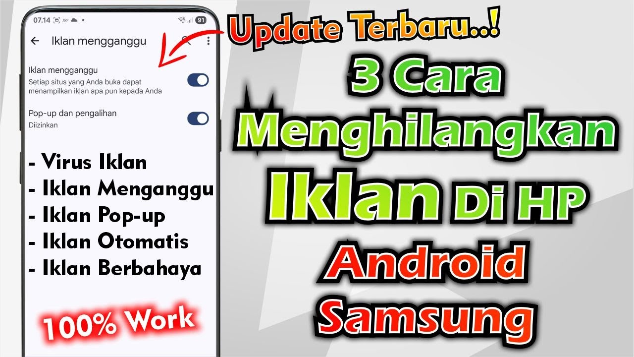 Cara Menghilangkan Virus Iklan Di Android HP Samsung
